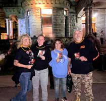 April and her crew at Blood Prison